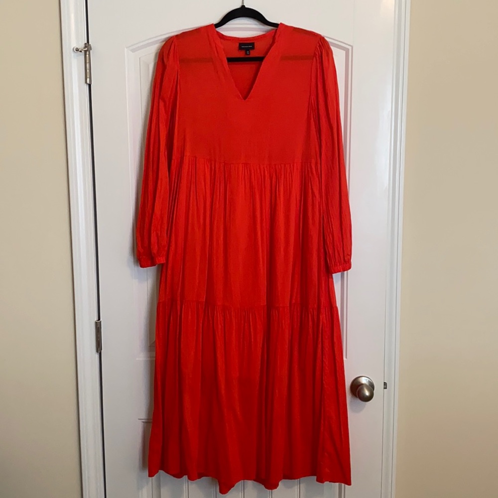 Like New Who What Wear Tiered Midi Dress-Size M